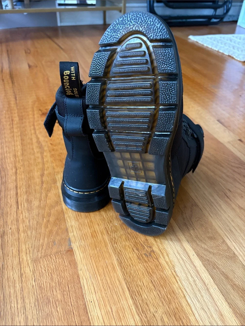 Dr. Martens Black Tactical Lace-Up Buckle Boots